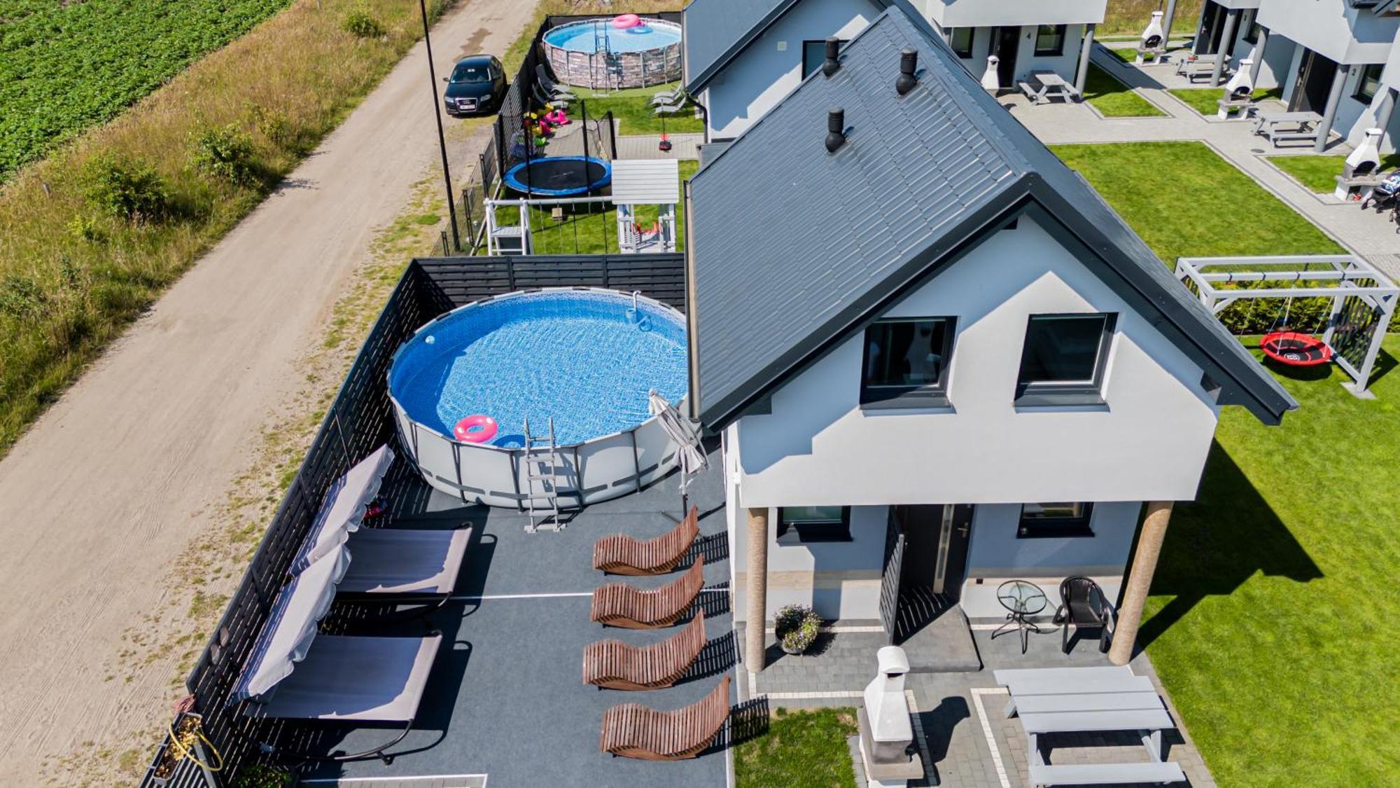 Domki Lesne Zacisze - Domki Z Basenem Jastrzębia Góra Exterior foto